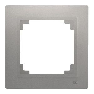 Marco mecanismo tarjetero 55x55mm gris color piedra