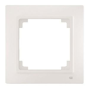 Marco mecanismo tarjetero 55x55mm color blanco