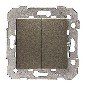 Conmutador doble gris lava sin garras 10 AX 250 VAC