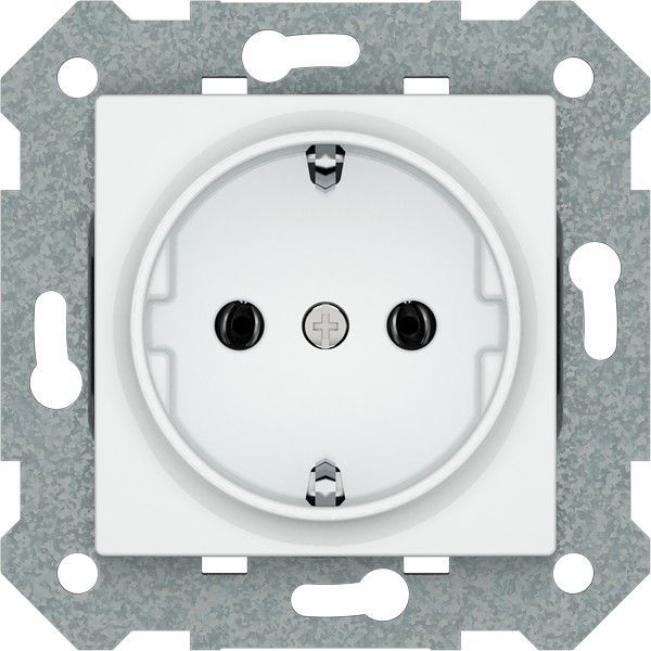 Schuko emborne rápido. protección de seguridad blanca con garras 16 a 250 VAC