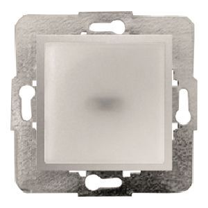 Baliza led blanco plata luna 230 VAC 0.4 w 5 lm led blanco 6000º k (otros colores bajo demanda)