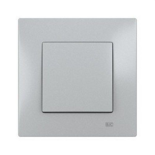 Interruptor unipolar 16A color plata luna