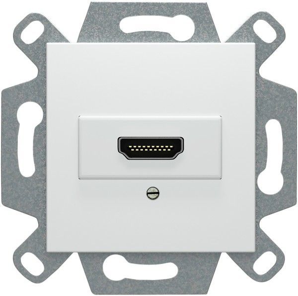 Conector hdmi blanco emborne por tornillos