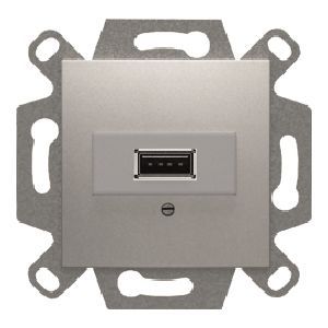 Conector usb plata luna compatible con usb 2.0 emborne por tornillos