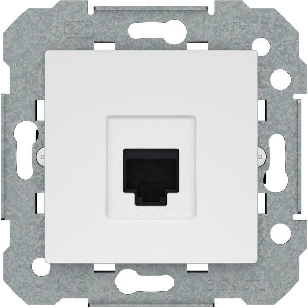 Toma rj vacia. garras blanca con garras adaptadores compatibles con conectores rj 45 con formato