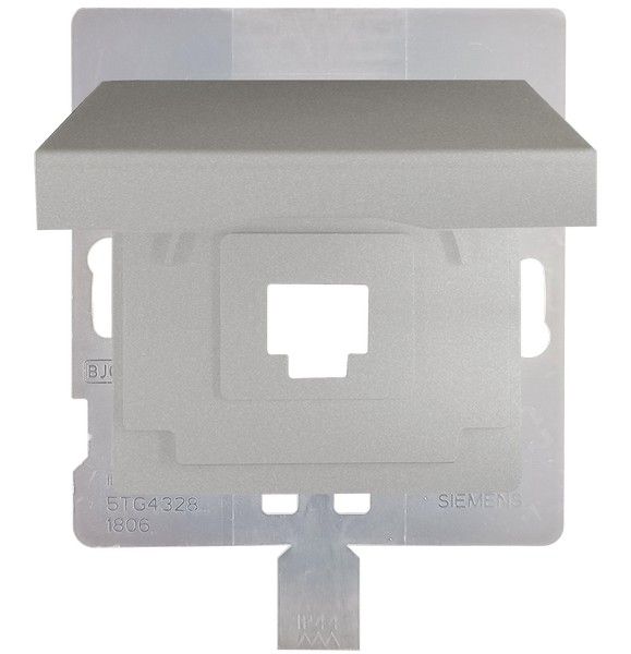 Tapa para conector RJ45. Aluminio metalizado