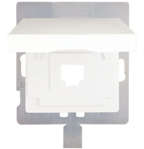Tapa para conector RJ45 color blanco mate