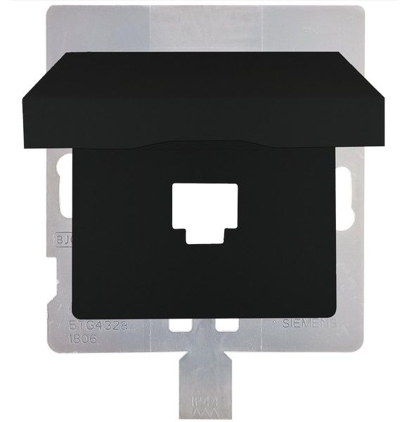 Tapa para conector RJ45 color negro mate