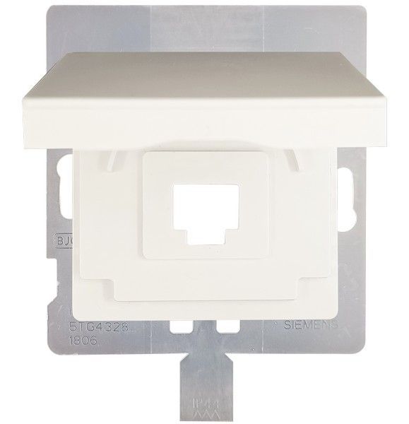 Tapa para conector RJ45 blanco polar