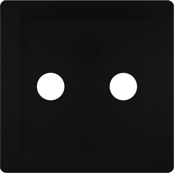 Tapa tv-fm-r/tv-sat 2/3 salidas color negro mate