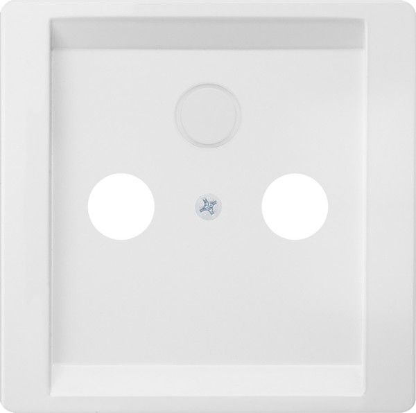 Tapa tv-fm-r/tv-sat 2/3 salidas color blanco mate