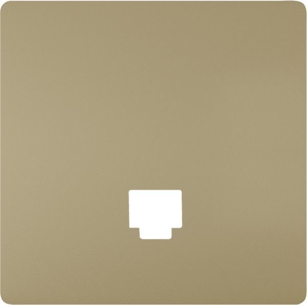 Tapa conector 1 rj48 dorado malta