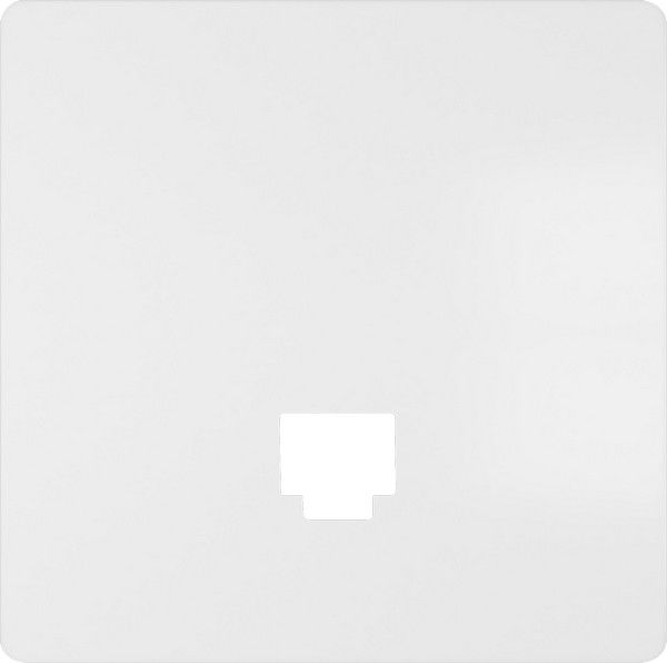 Tapa conector 1 RJ45 color blanco mate