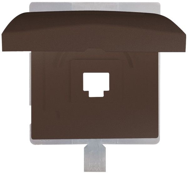 Tapa para conector RJ45. chocolate