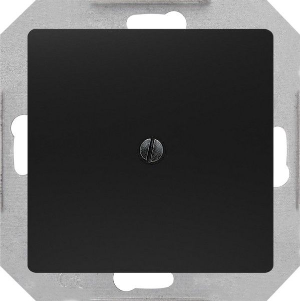 Placa ciega color negro mate