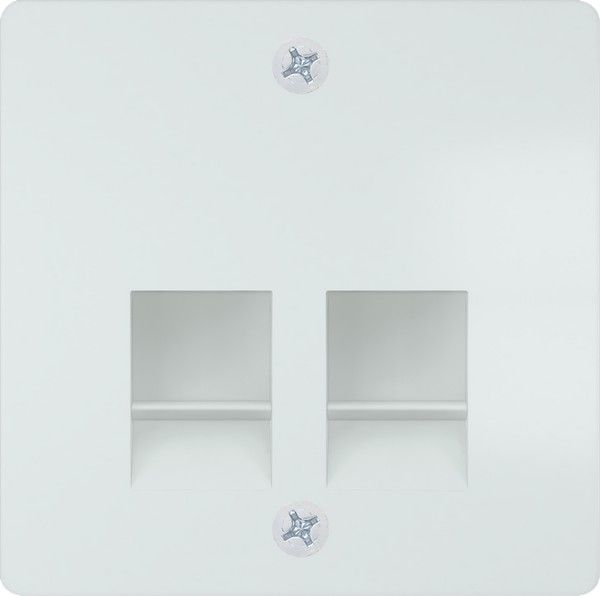 Tapa conector multimedia tae blanco polar