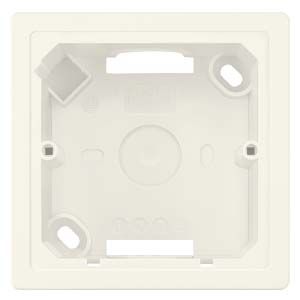 Line/ caja superficie triple. platino metalizado