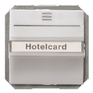 Tarjetero hotel. aluminio metalizado