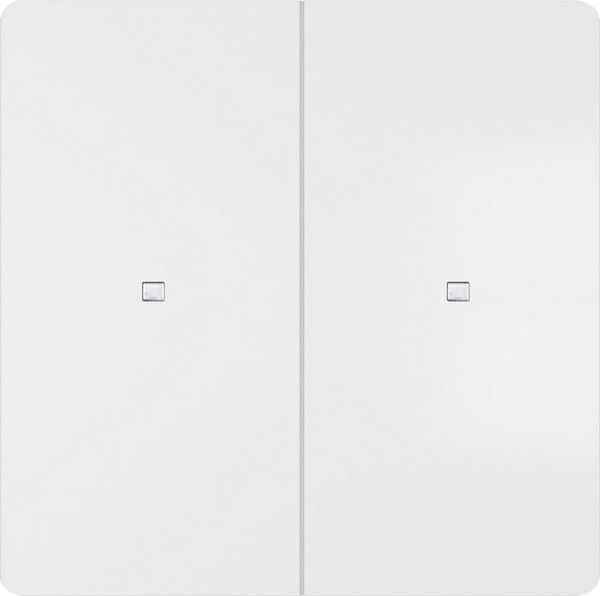 Tecla doble difusor color blanco mate