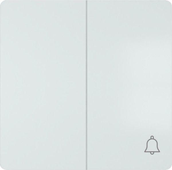 Tecla doble simbolo timbre blanco polar