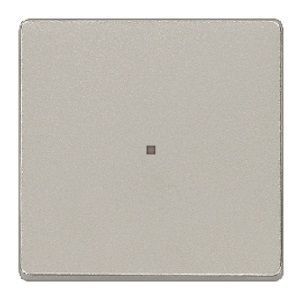 Tecla simple difusor color aluminio