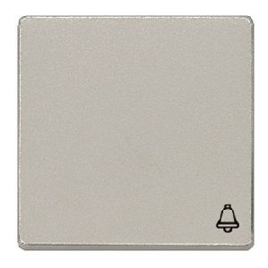 Tecla simbolo timbre color aluminio