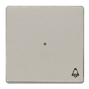 Tecla simbolo timbre difusor color aluminio