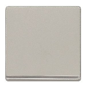 Tecla embellecedor cromo color aluminio