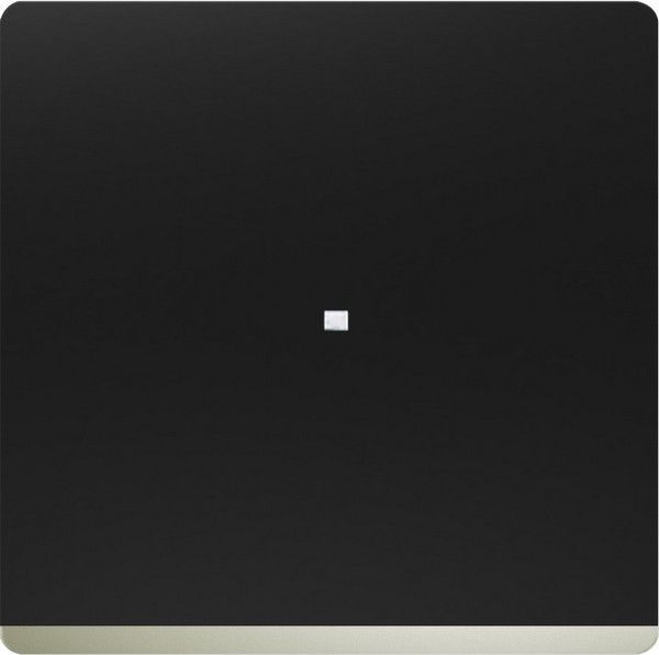 Tecla embellecedor cromo difusor color negro mate