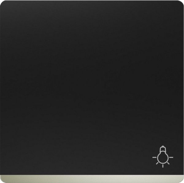 Tecla simbolo luz embellecedor cromo color negro mate