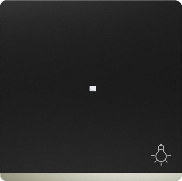 Tecla difusor simbolo luz cromo color negro mate