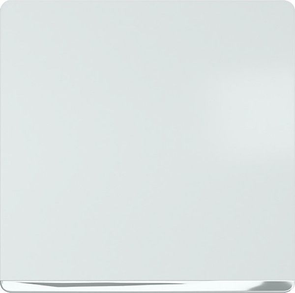 Tecla embellecedor cromo blanco polar