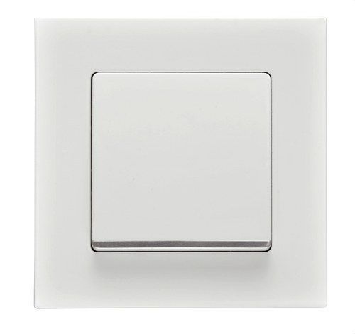 Tecla embellecedor cromo difusor blanco polar