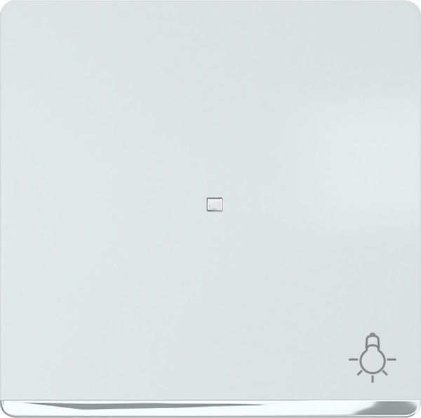 Tecla difusor simbolo luz cromo blanco polar