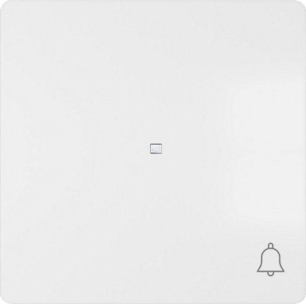 Tecla simbolo timbre difuso color blanco mate
