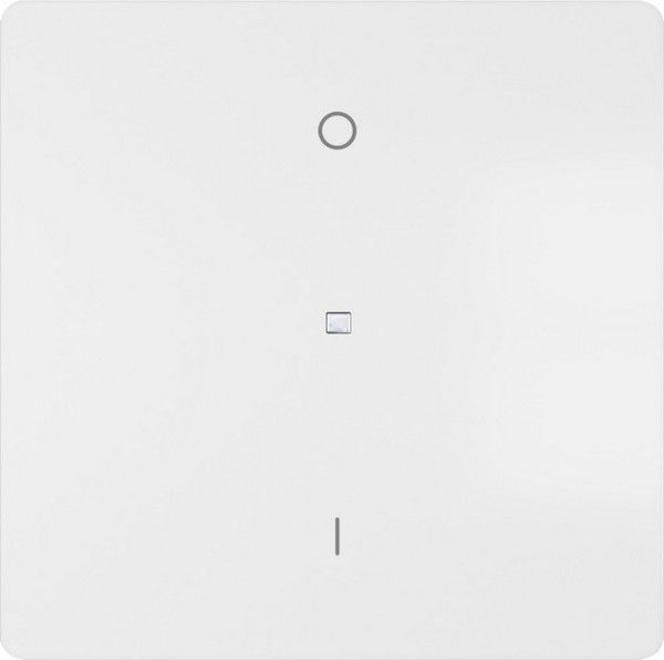 Tecla bipolar I/O. difusor color blanco mate