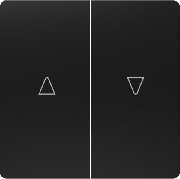 Tecla doble persiana color negro mate