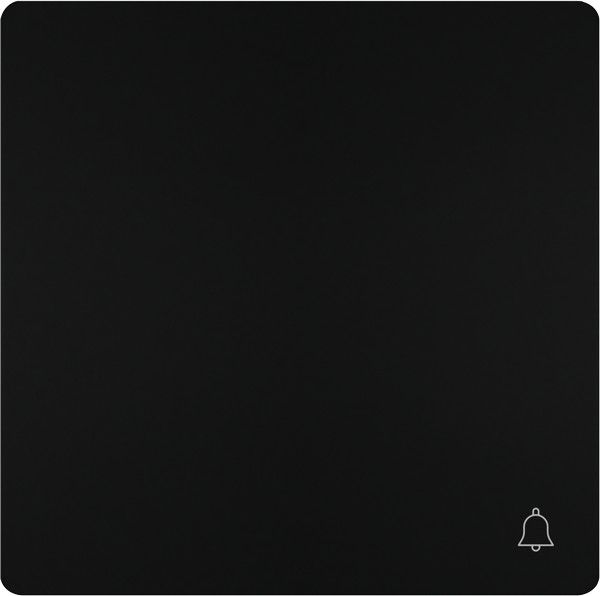 Tecla símbolo timbre color negro mate