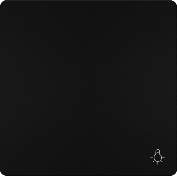 Tecla símbolo luz color negro mate
