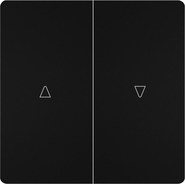 Tecla doble persiana color negro mate