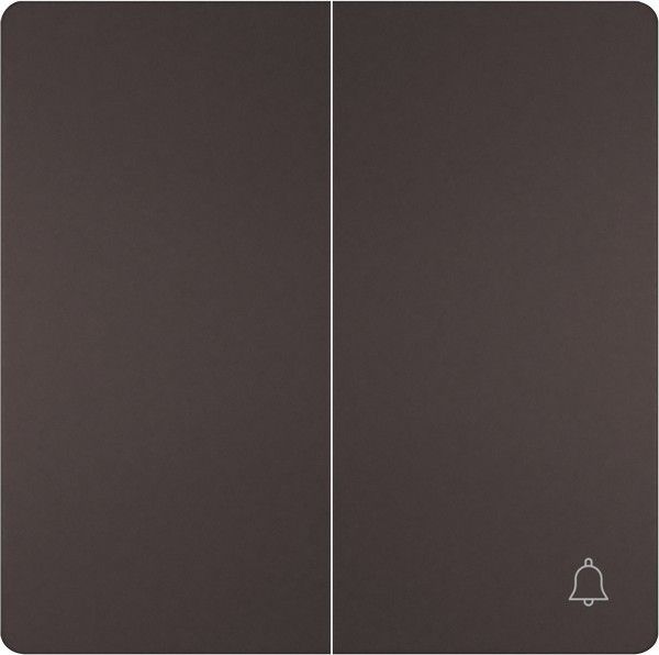 Tecla doble simbolo timbre chocolate