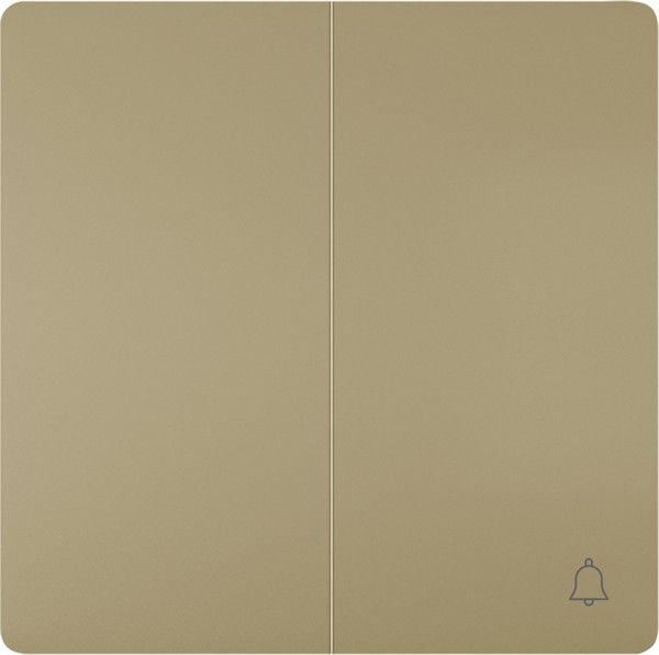 Tecla doble simbolo timbre dorado malta