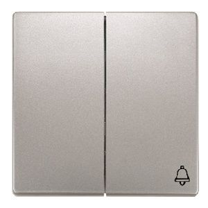 Tecla doble simbolo timbre color platino