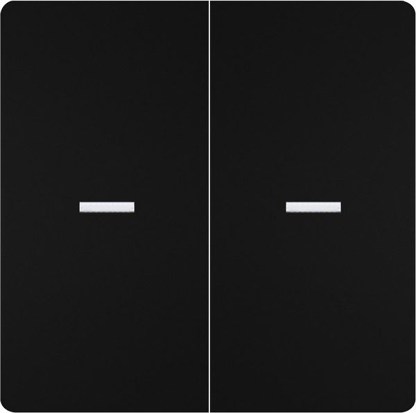 Tecla doble difusor color negro mate