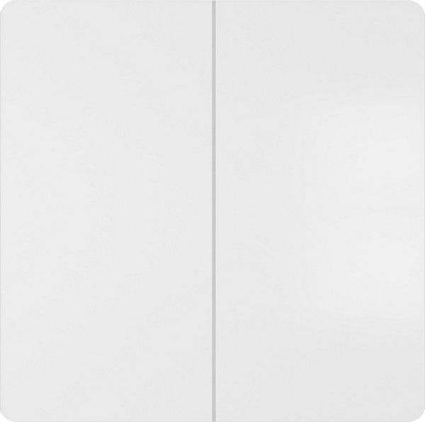 Tecla doble color blanco mate