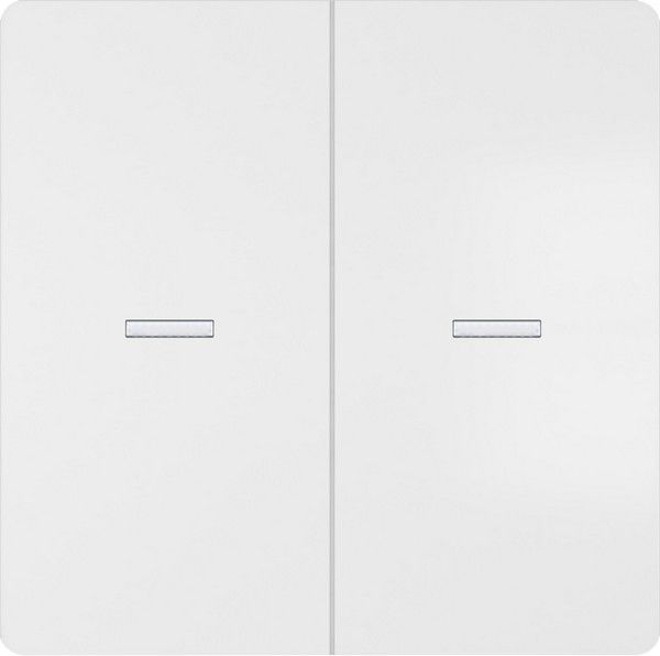 Tecla doble difusor color blanco mate