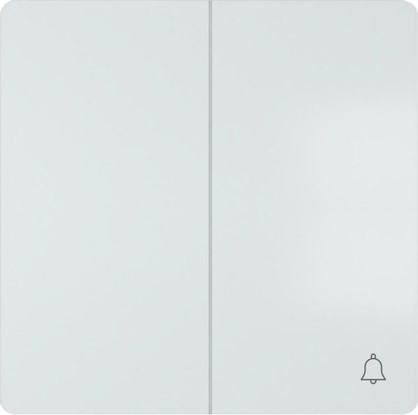 Tecla doble simbolo timbre blanco polar