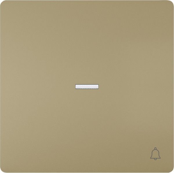 Tecla simbolo timbre difusor dorado malta