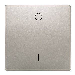 Tecla bipolar I/O. color platino