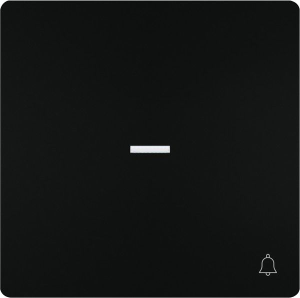 Tecla simbolo timbre difusor color negro mate